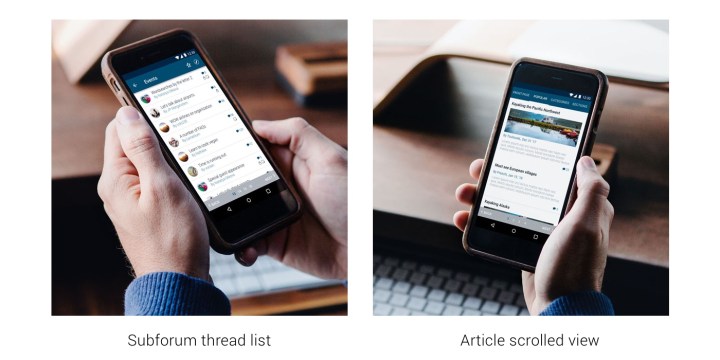 vbulletin android screens