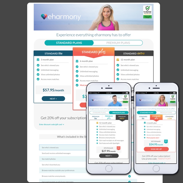 Redesigned desktop and mobile paywalls